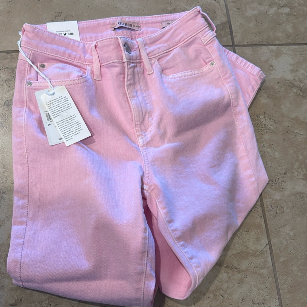 Pink guess pants new with tags